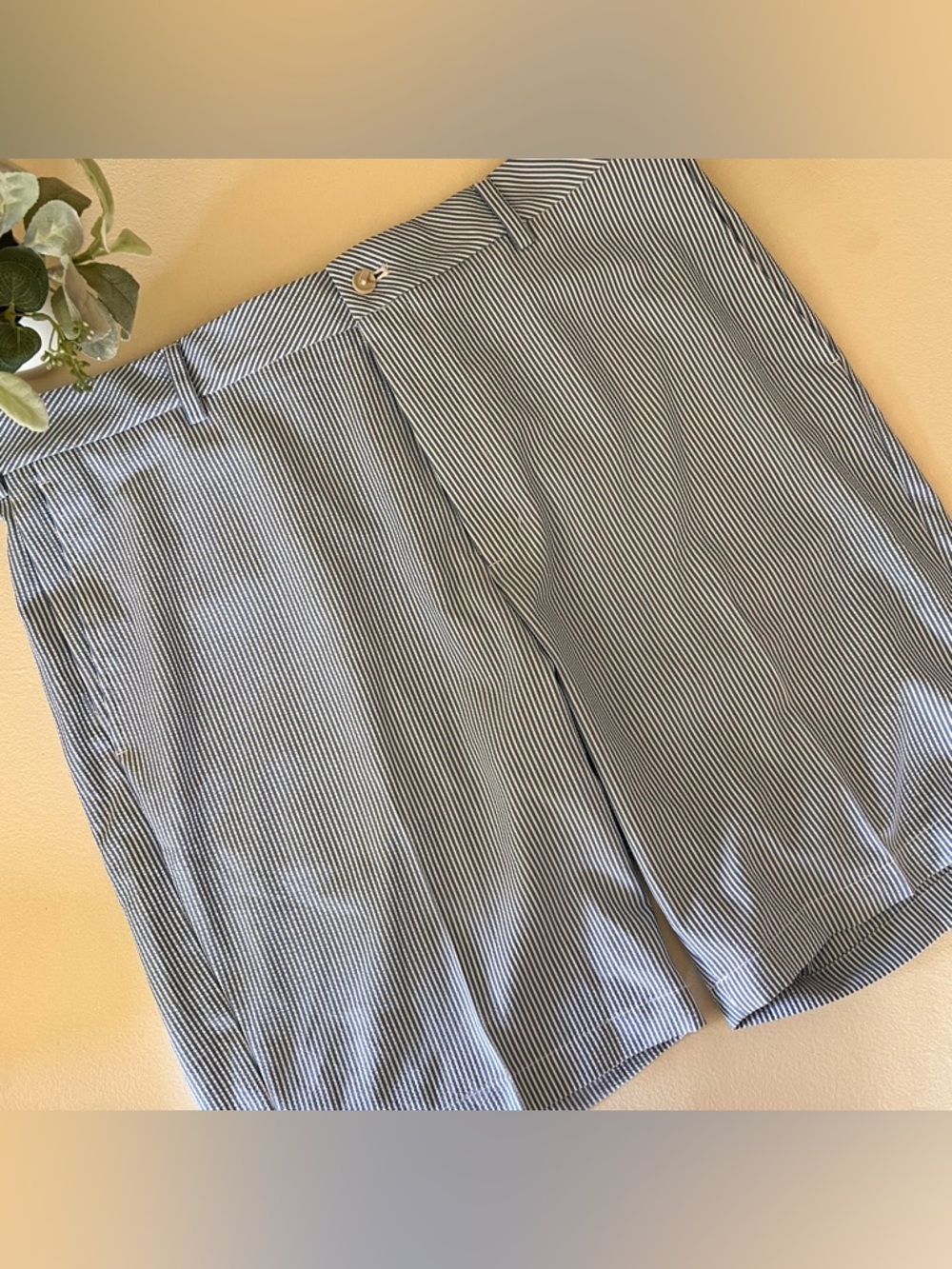 Walter Hagen seersucker golf shorts